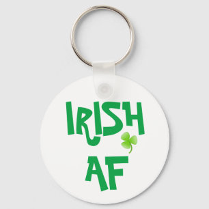 Irish AF Grönt Shamrock Nyckelring