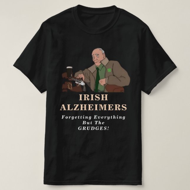 Irish Alzheimer Joke Irish St. Paddy's T-Shirt (Design framsida)