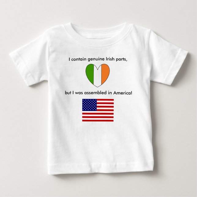 Irish American Baby T Shirt (Framsida)