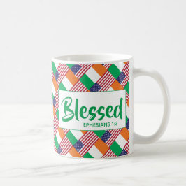 Irish-American BLESSED Kaffemugg