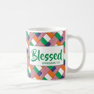 Irish-American BLESSED Kaffemugg
