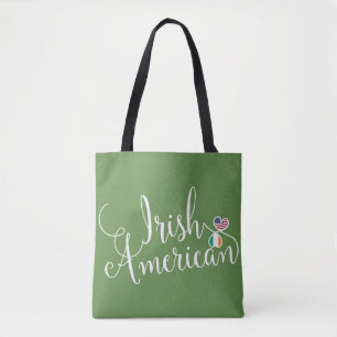 Irish American Entwed Hearts Matkasse Tygkasse