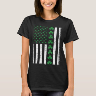 Irish American Flag St Patrick s Day T Shirt