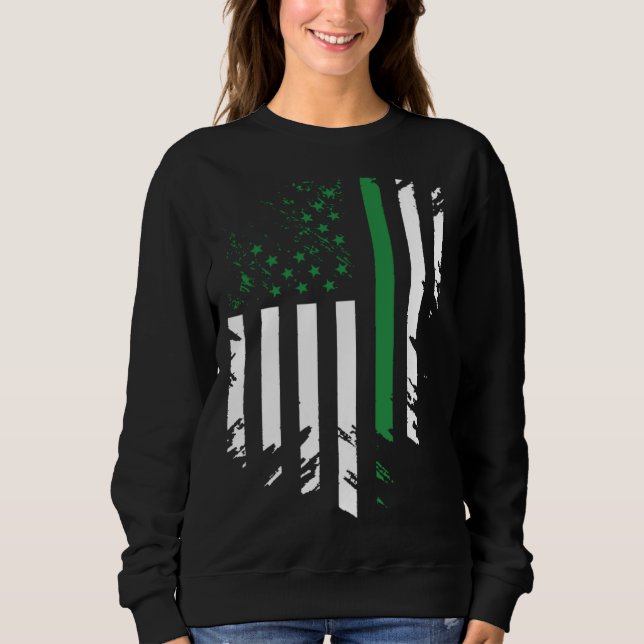 Irish American Flag St Patrick s Day T Shirt (Framsida)