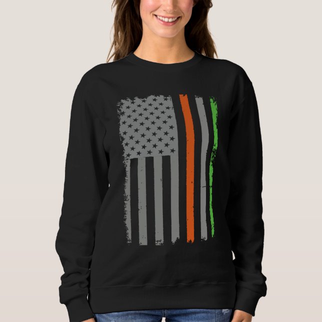 Irish American Flag T Shirt (Framsida)