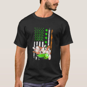 Irish American Flagga Bowling Ball St. Patrick's D T Shirt