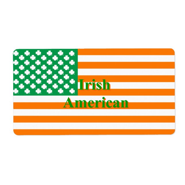 Irish American flagga Fraktsedel (Framsidan)