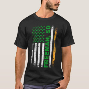 Irish American Flagga FREEMAN, SD T Shirt