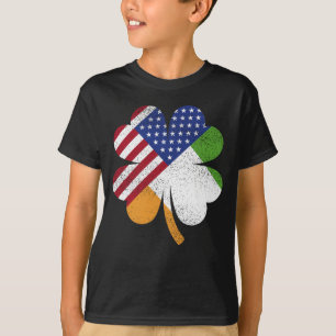 Irish American Flagga Ireland Flagga Boy T Shirt