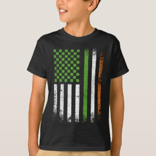 Irish American Flagga Ireland Flagga boy T Shirt