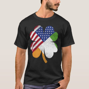 Irish American Flagga Ireland Flagga Manar T Shirt