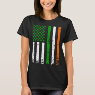 Irish American Flagga Ireland Flagga St Patrick s T Shirt