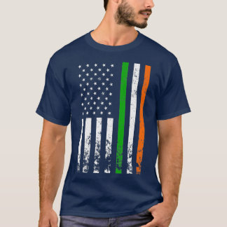 Irish American Flagga Ireland Flagga ST PATRICKS D T Shirt