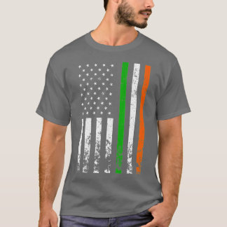 Irish American Flagga Ireland Flagga ST PATRICKS D T Shirt