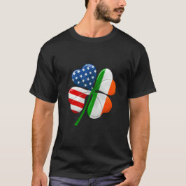 Irish American Flagga Ireland Flagga ST PATRICKS D T Shirt