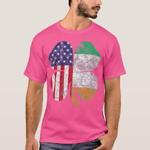 Irish American Flagga Ireland Flagga ST PATRICKS D T Shirt