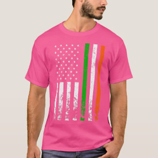 Irish American Flagga Ireland Flagga ST PATRICKS D T Shirt