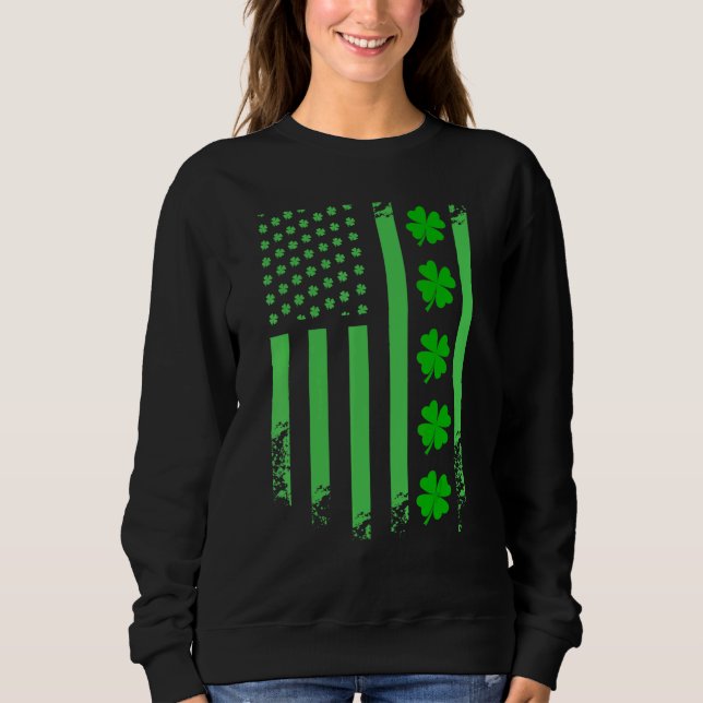 Irish American Flagga Ireland Flagga St patricks d T Shirt (Framsida)