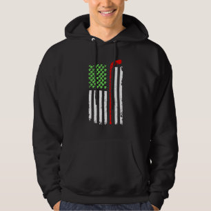 Irish American Flagga Lucky Hockey St patrick's da Hoodie