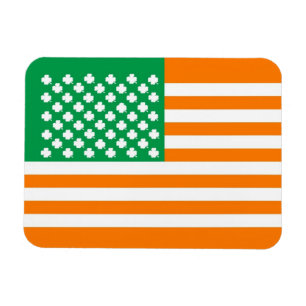 Irish American flagga Magnet