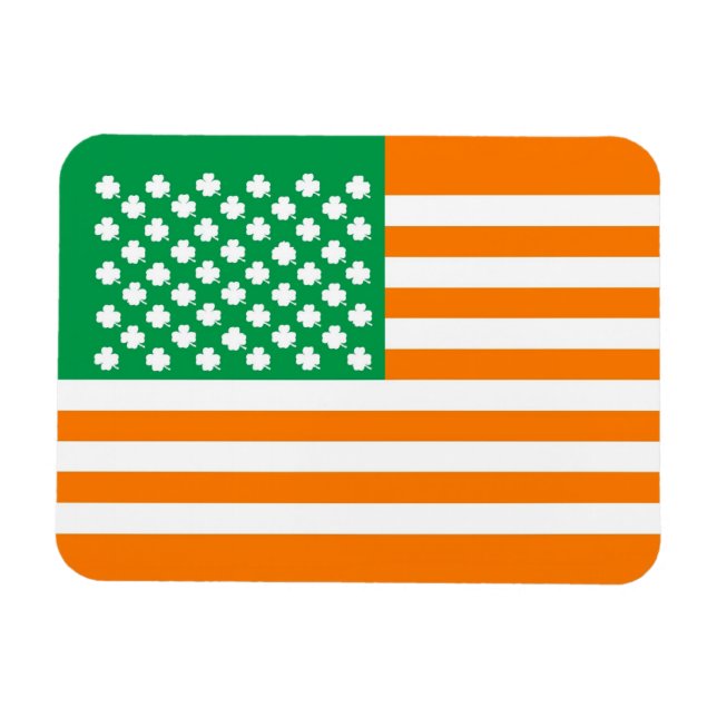 Irish American flagga Magnet (Horisontell)
