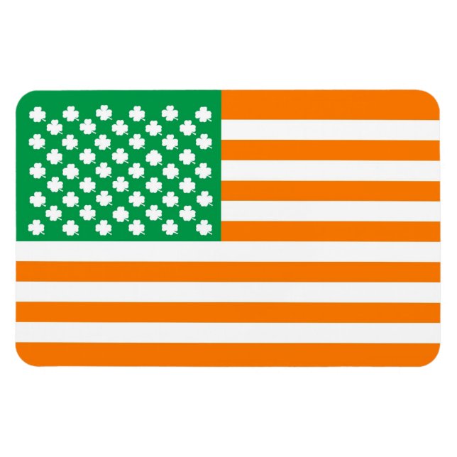 Irish American flagga Magnet (Horisontell)