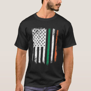 Irish American Flagga Saint patrick's day Sh T Shirt