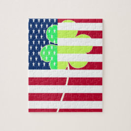 Irish American Flagga Shamrock Klöver St. Patrick Pussel
