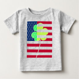 Irish American Flagga Shamrock Klöver St. Patrick Tee Shirt
