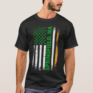 Irish American Flagga Springfield, MORSA T Shirt