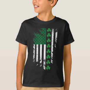 Irish American Flagga St. Patrick's Day T Shirt