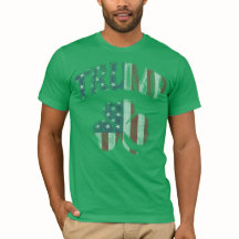 Irish American Flagga Trump 2016 Shamrock
