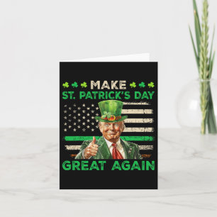 Irish American Flagga Trump Make St patricks day G Kort
