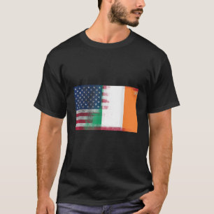 Irish American HalIreland HalAmerica Flagga Shir T Shirt