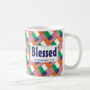 Irish-American Heritage Customized BLESSED Kaffemugg