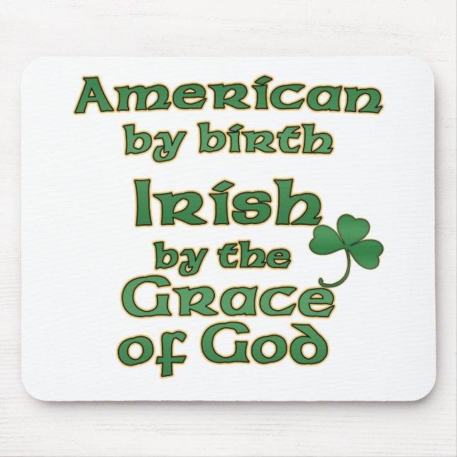 Irish American Joke Mousepads Musmatta (Framsidan)
