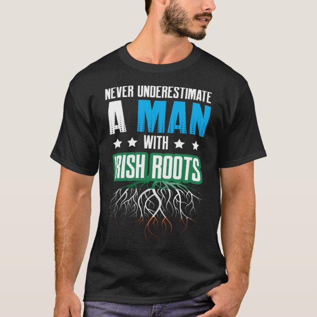 Irish American Man Dual Citizen Pride T Shirt (Framsida)