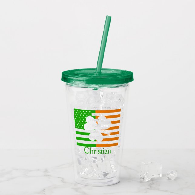 Irish American Personlig Take Away Mugg (Baksida Ice)