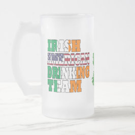 Irish American St patricks day Frostat Ölglas