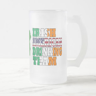 Irish American St patricks day Frostat Ölglas