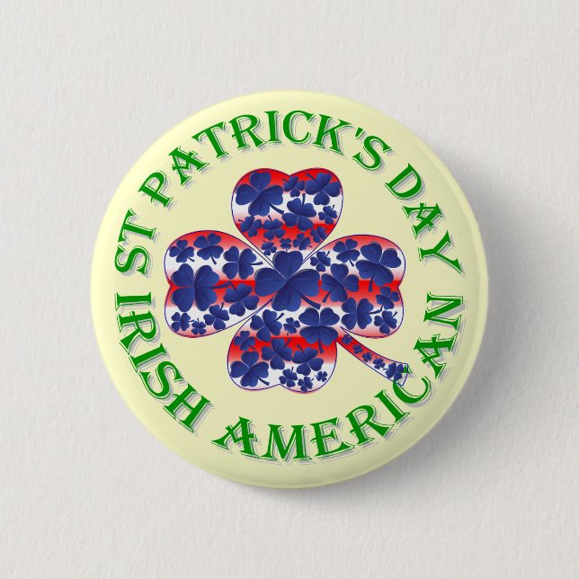 Irish American St patrick's day Knapp (Framsida)