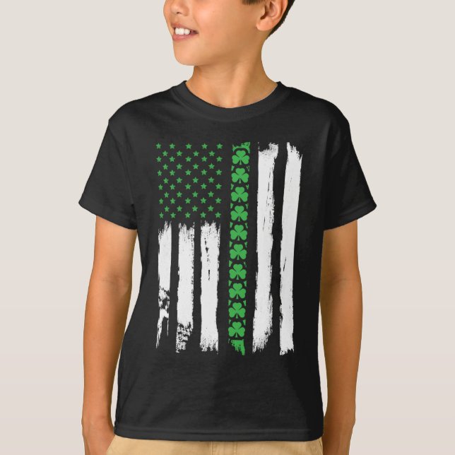 Irish American St patrick's day T Shirt (Framsida)