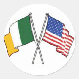 Irish American Sticker Runt Klistermärke
