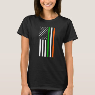 Irish American US Flagga Irish Irish Irish Irish I T Shirt