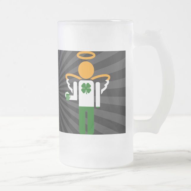 Irish ängel. frostat ölglas (Höger)