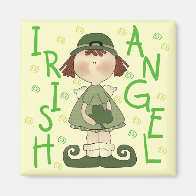 Irish Angel T-shirts och Gifts Magnet (Framsidan)
