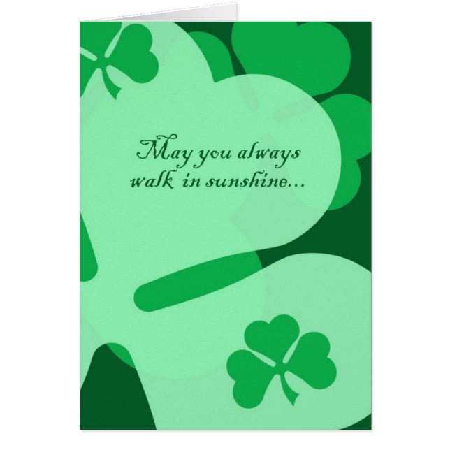 Irish Änglar Hälsningskort (Framsidan)