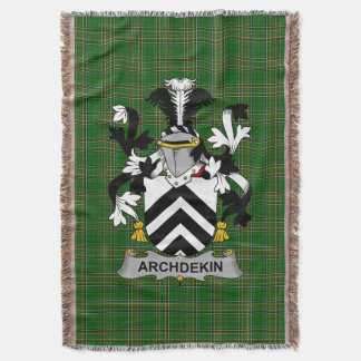 Irish Archdekin Jackar av Arm Family Crest Ireland Filt