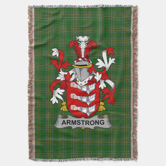 Irish Armstrong Jackar Arm Family Crest Ireland Filt (Framsidan Vertikal)