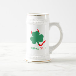 Irish As helvetes St. Paddys Funny Novelty Shamroc Sejdel